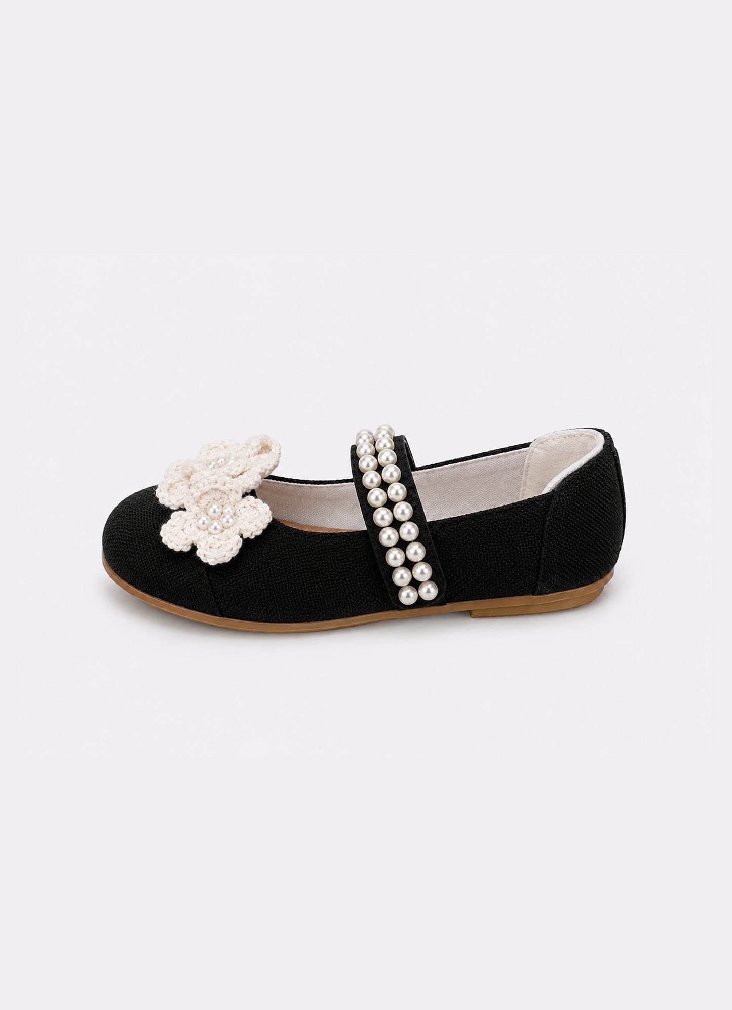 Sapatilha Knit Flores Crochê Bordados
