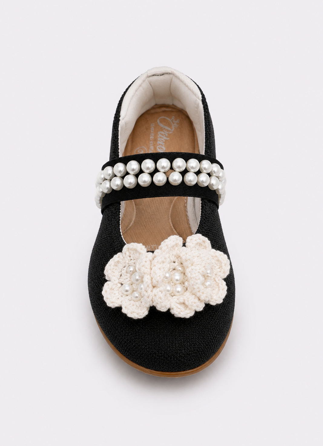 Sapatilha Knit Flores Crochê Bordados