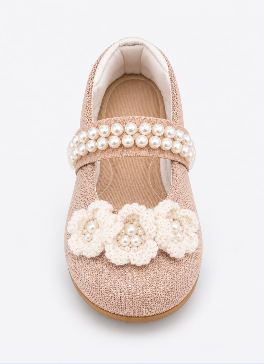 Sapatilha Knit Flores Crochê Bordados