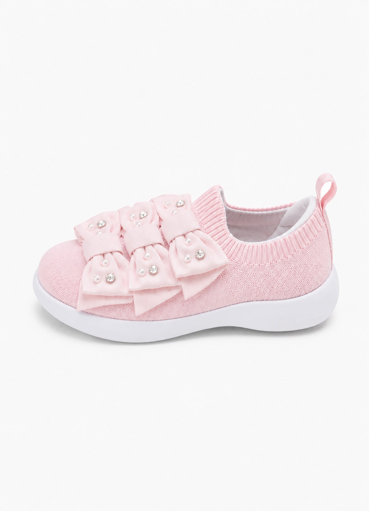 Tênis Knit Laços e Bordados