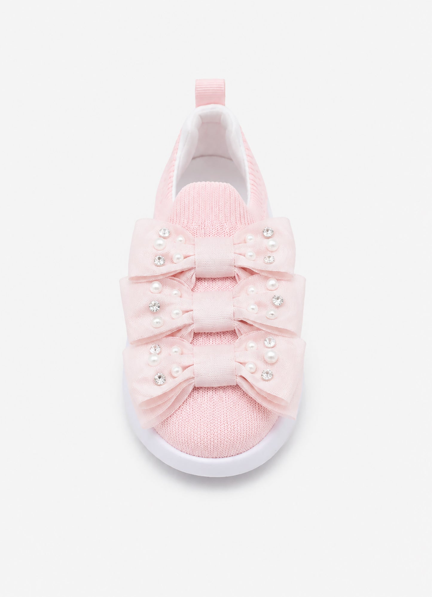 Tênis Knit Laços e Bordados