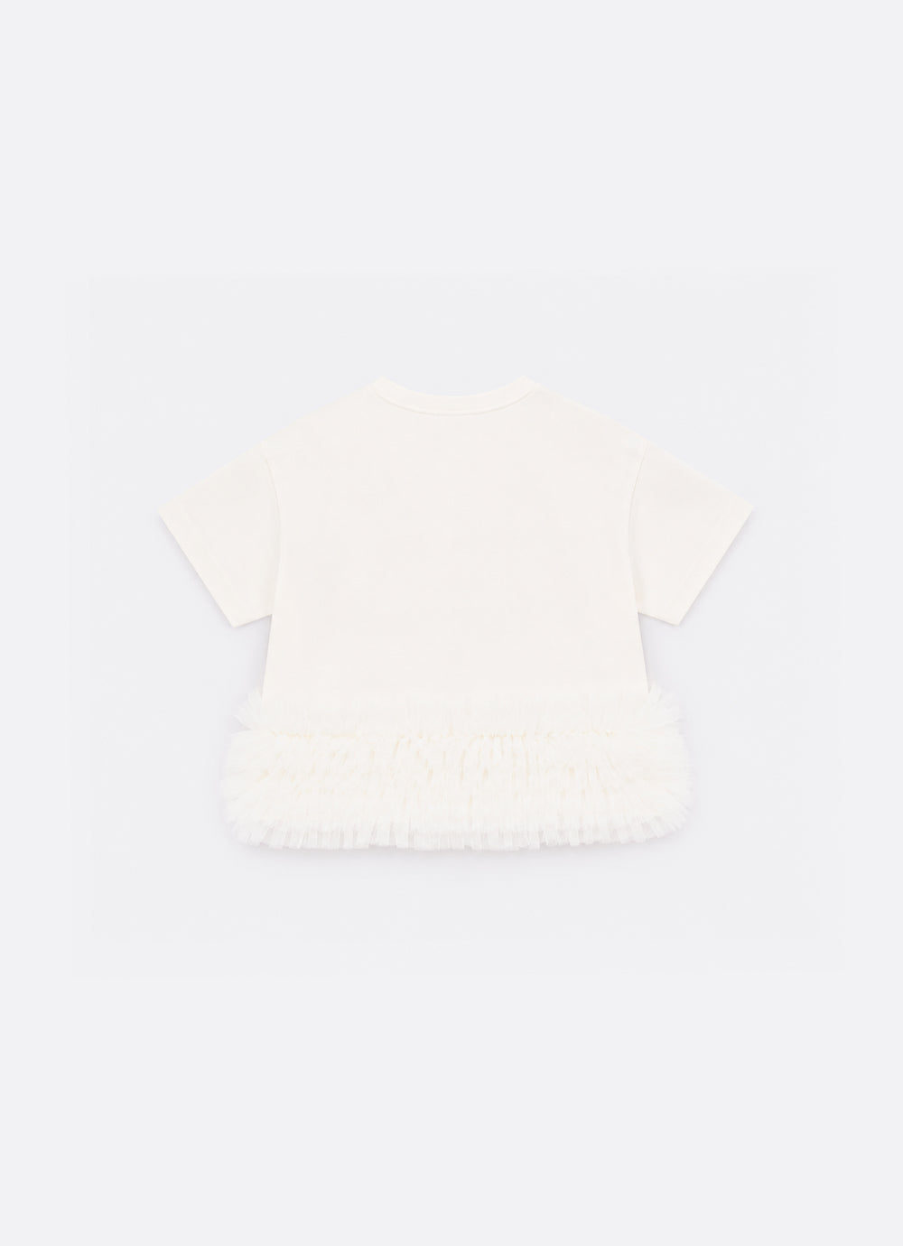 Blusa Cotton Ursinha Barra Tule