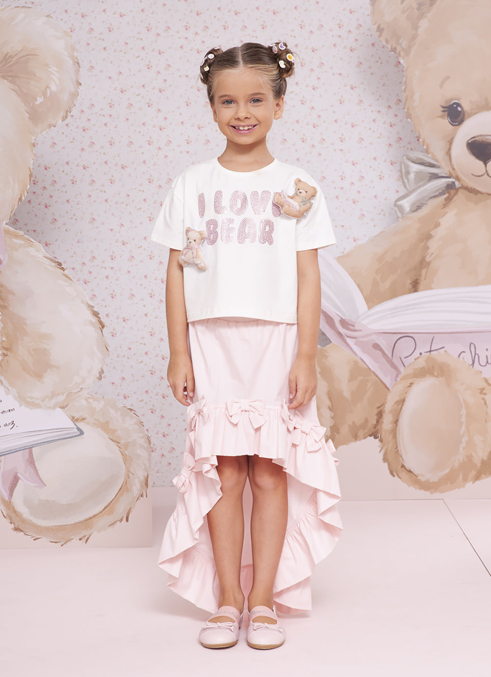 Blusa Cotton I Love Bear Ursinhos Puffer