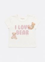 Blusa Cotton I Love Bear Ursinhos Puffer