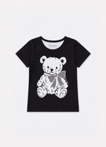 Blusa Cotton Ursinha Laço Cristais
