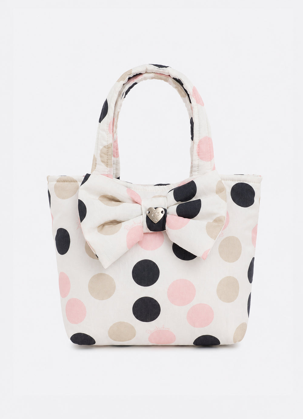 Bolsa Algodão Estampado Laço Puffer
