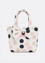 Bolsa Algodão Estampado Laço Puffer