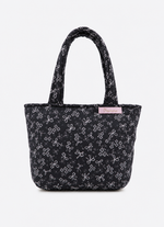 Bolsa Algodão Estampado Laço Puffer