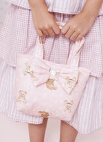 Bolsa Algodão Estampado Laço Puffer
