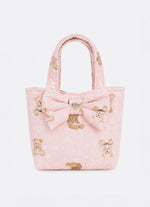 Bolsa Algodão Estampado Laço Puffer