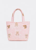 Bolsa Algodão Estampado Laço Puffer