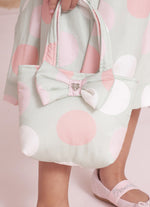 Bolsa Algodão Estampado Laço Puffer