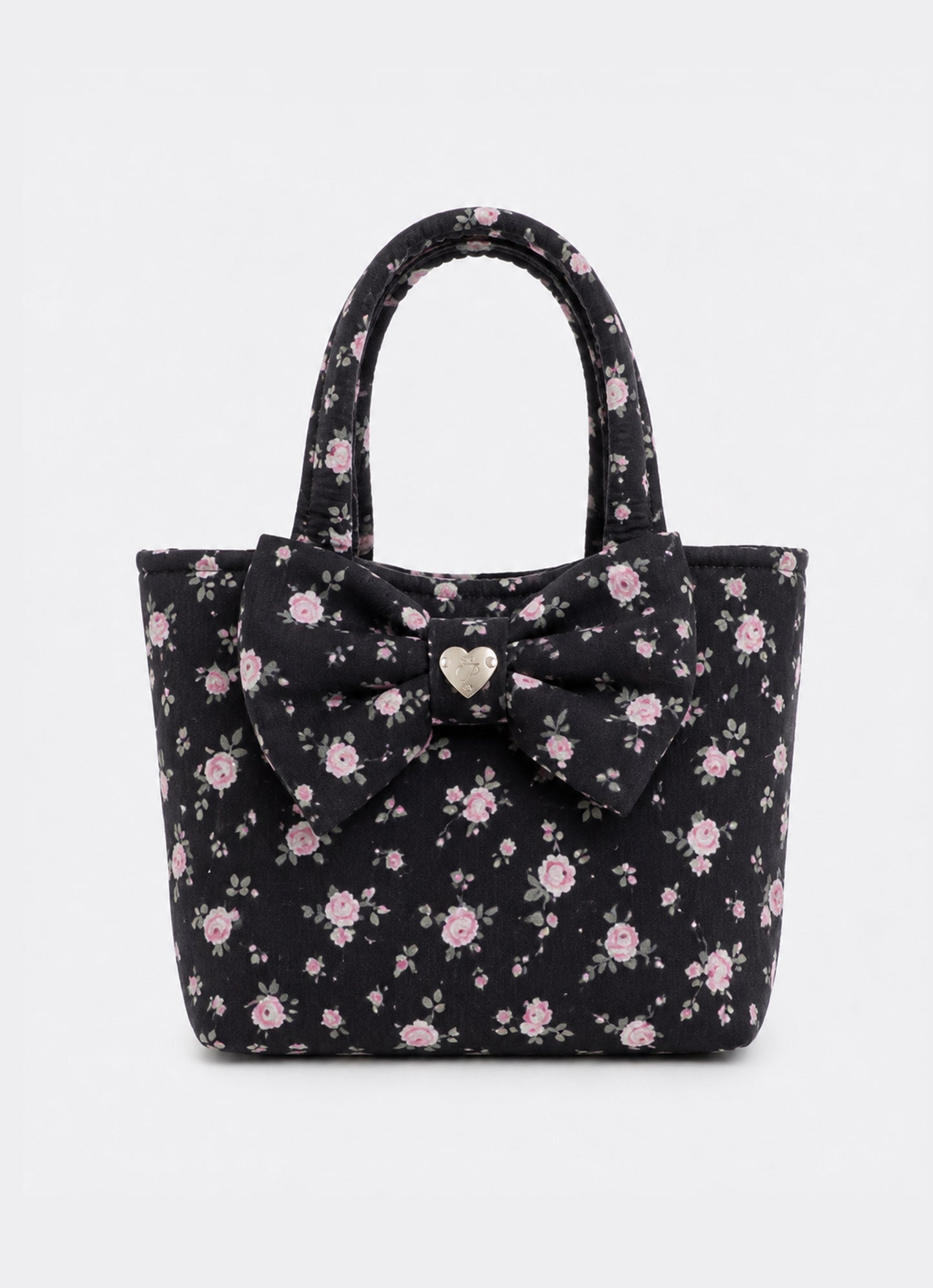Bolsa Algodão Estampado Laço Puffer