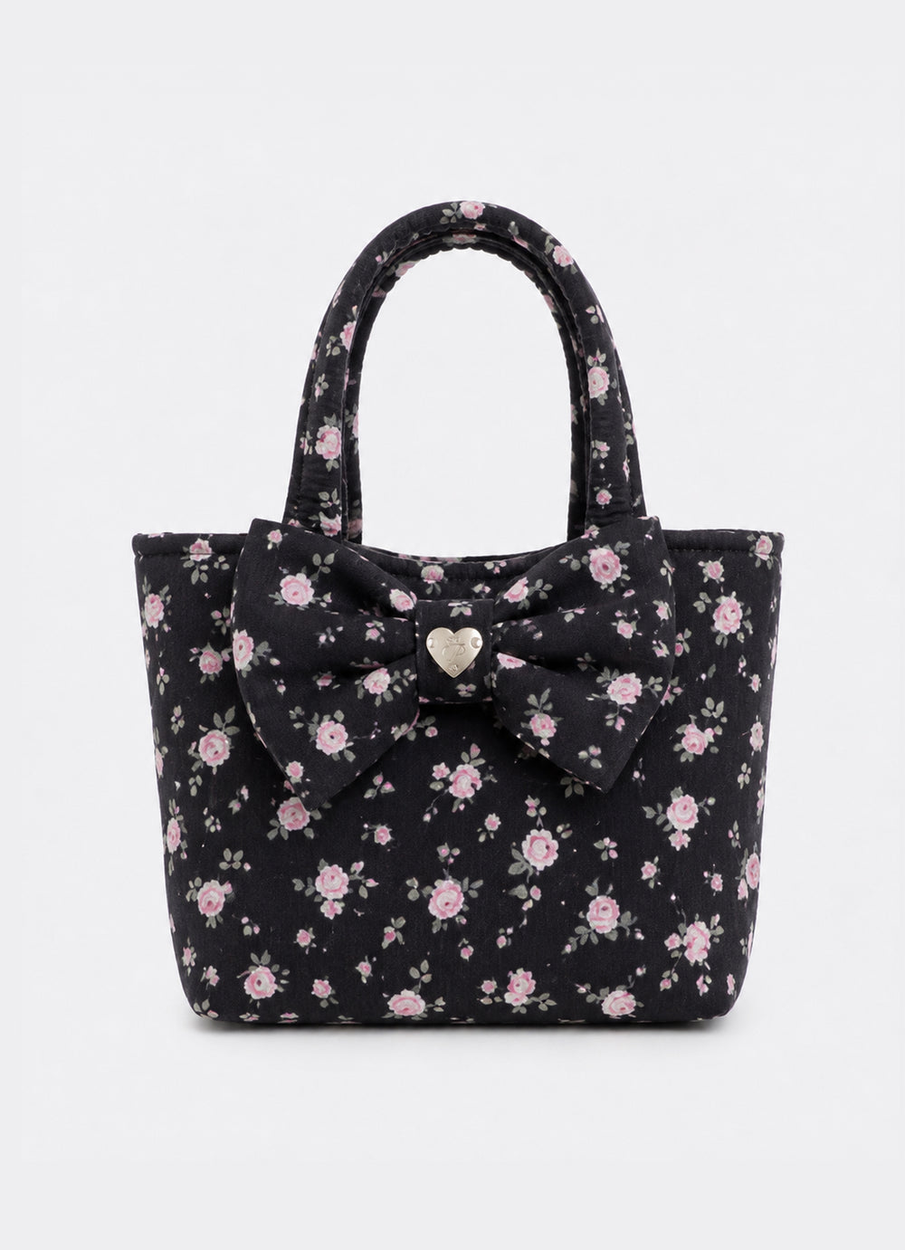 Bolsa Algodão Estampado Laço Puffer