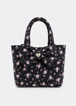 Bolsa Algodão Estampado Laço Puffer
