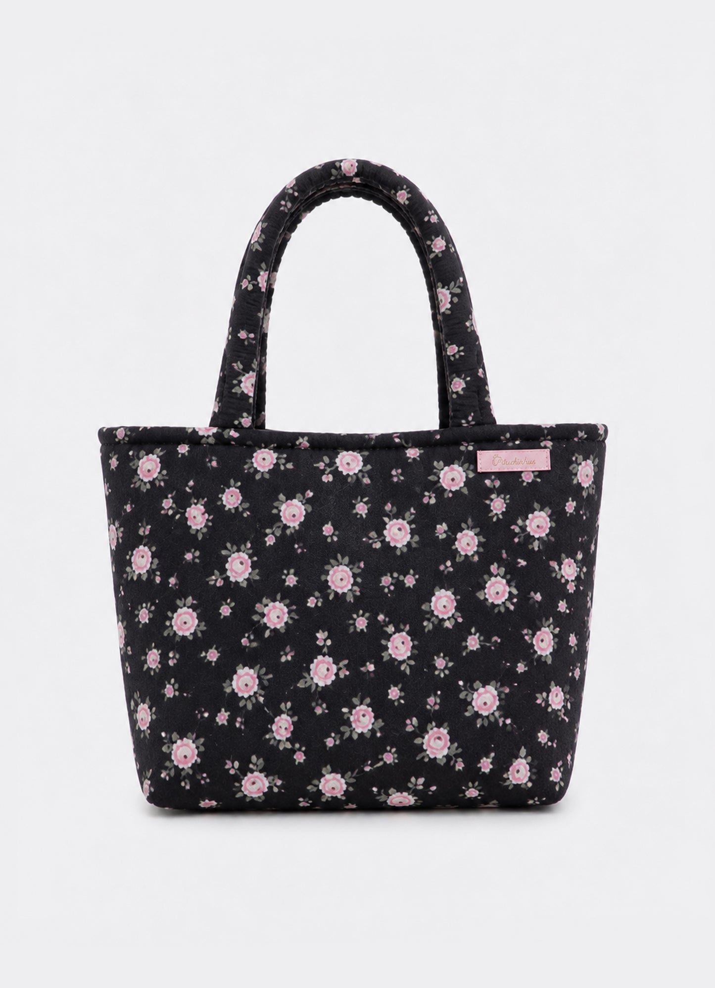 Bolsa Algodão Estampado Laço Puffer