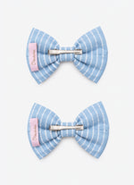 Conjunto Presilha Laço Puffer Cristais
