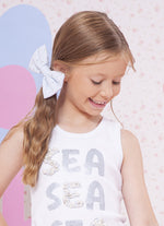 Conjunto Presilha Laço Puffer Cristais