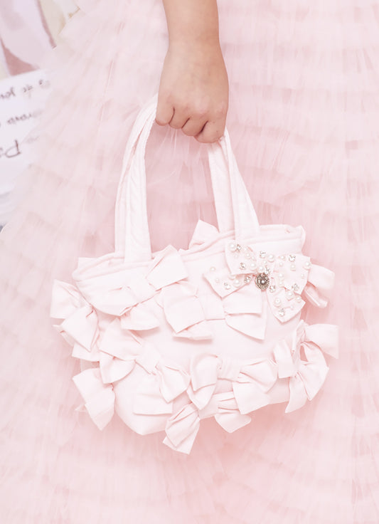 Bolsa Puffer Multi Laços Algodão Bordado