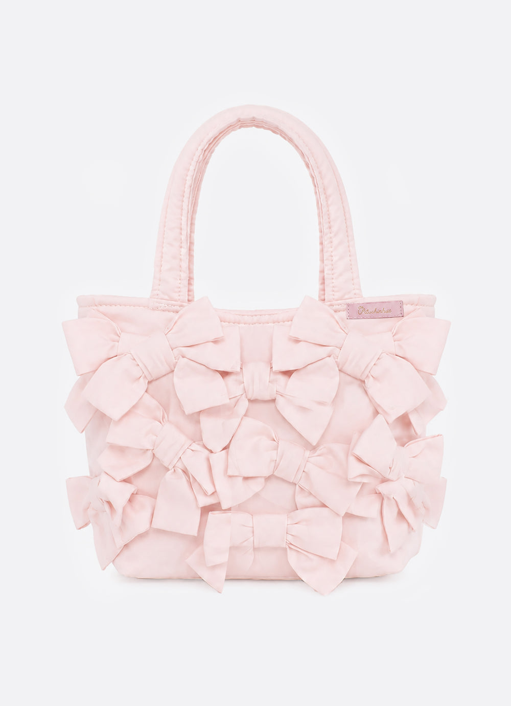 Bolsa Puffer Multi Laços Algodão Bordado