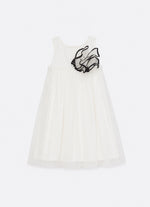 Vestido Tule Maxi Flor