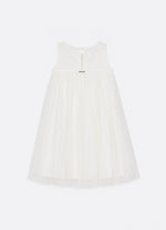 Vestido Tule Maxi Flor