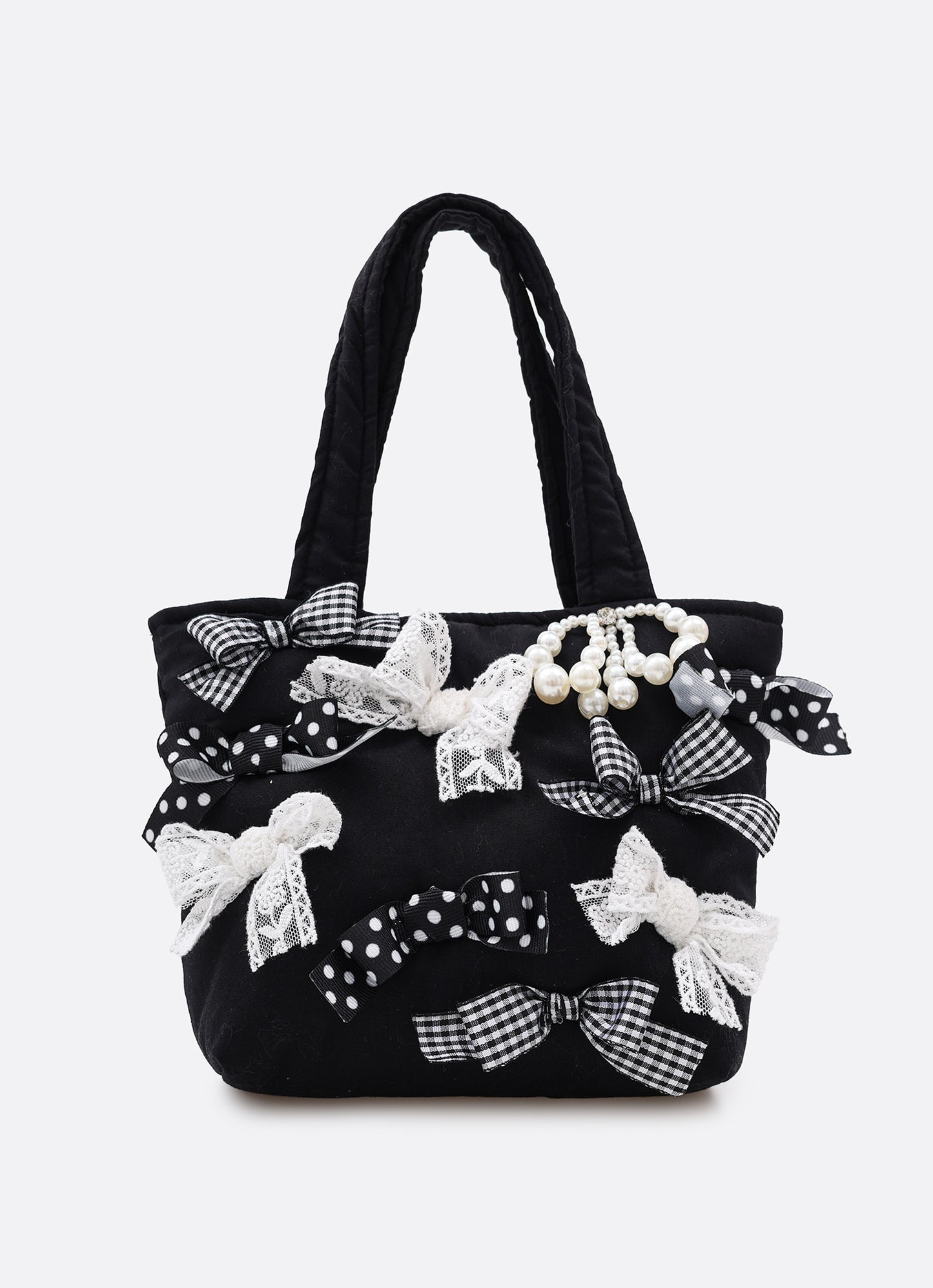 Bolsa Puffer Tricoline Multi Laços