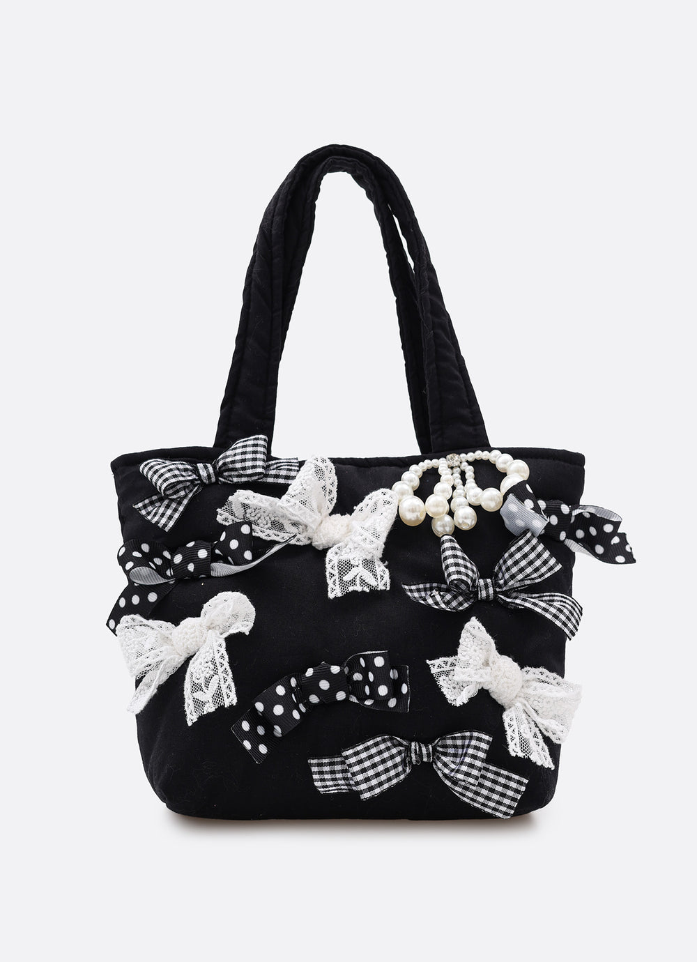 Bolsa Puffer Tricoline Multi Laços