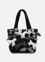 Bolsa Puffer Tricoline Multi Laços