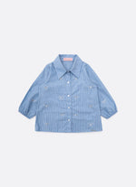Camisa Algodão Listrada Lacinhos