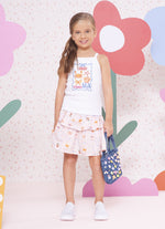 Saia Short Algodão Estampada