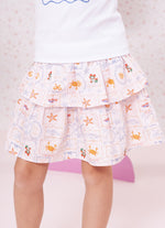 Saia Short Algodão Estampada