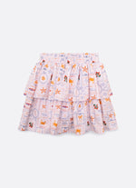 Saia Short Algodão Estampada