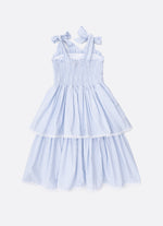 Vestido Algodão Xadrez Babados