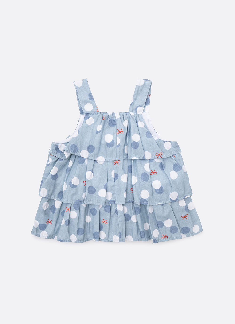 Blusa Algodão Poá Babados