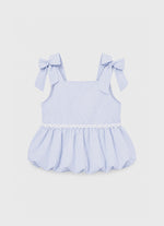 Blusa Algodão Xadrez Balonê