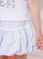 Saia Short Algodão Xadrez Balonê