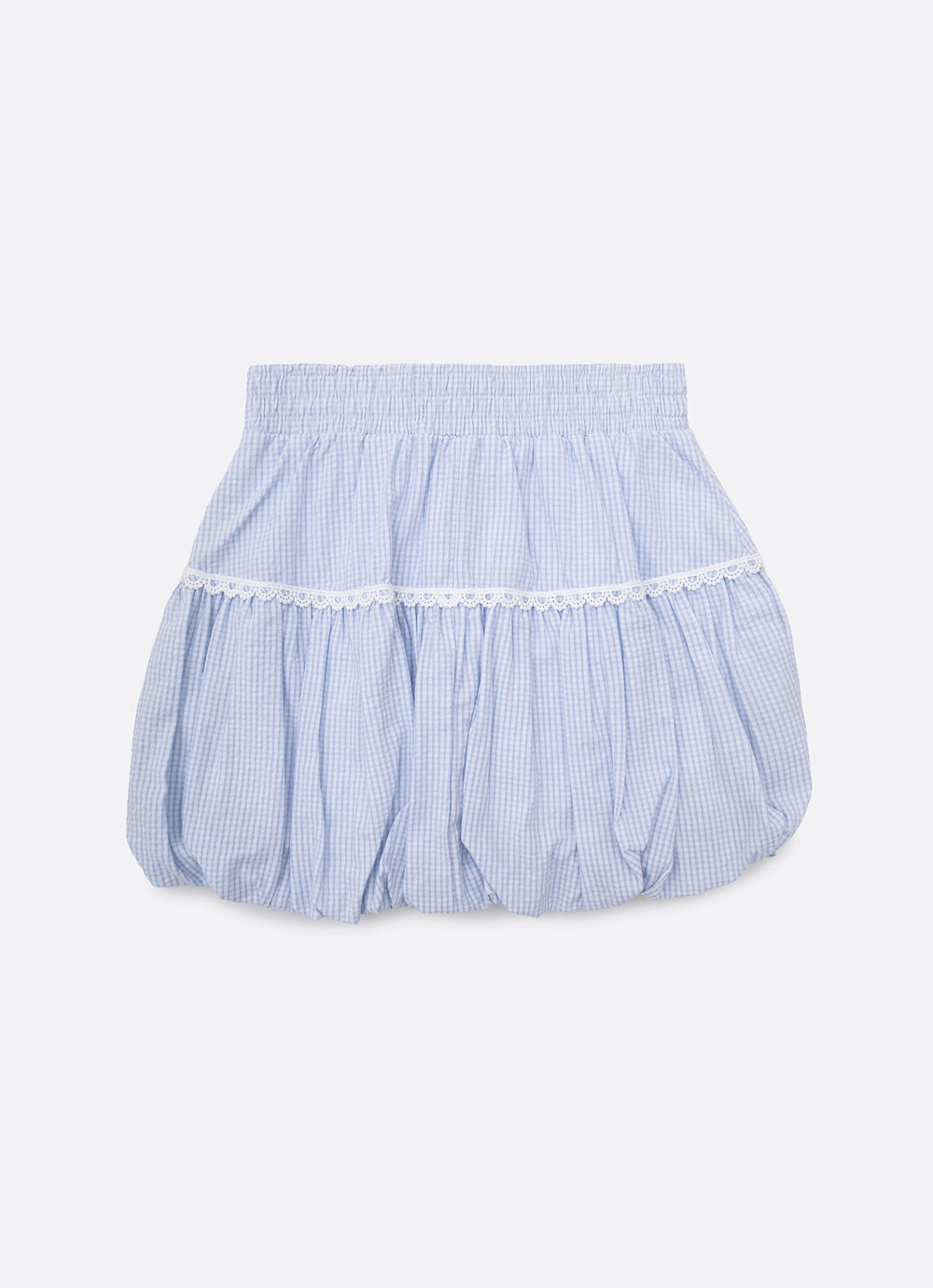 Saia Short Algodão Xadrez Balonê