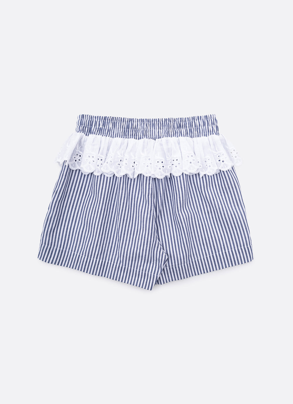 Short Algodão Listrado Broderi