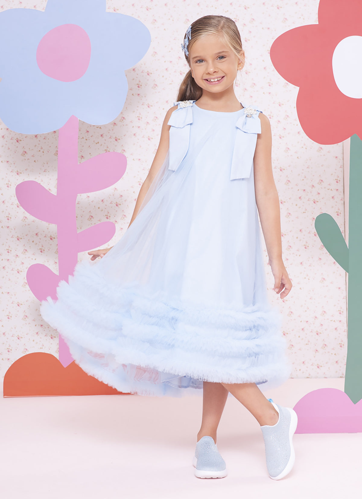Vestido Mullet Tule Bordados