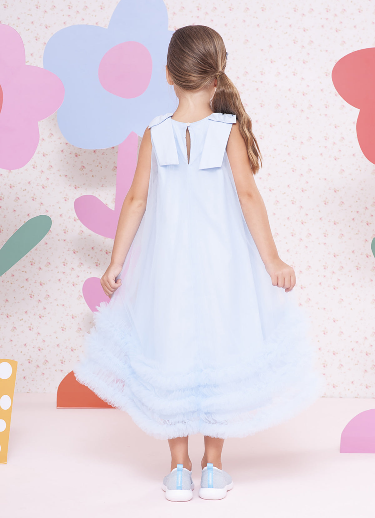 Vestido Mullet Tule Bordados