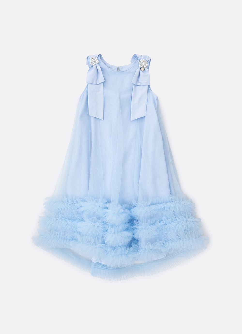 Vestido Mullet Tule Bordados