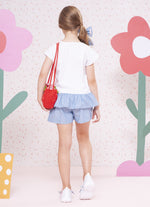 Blusa Cotton Babado AlgodãoListrado