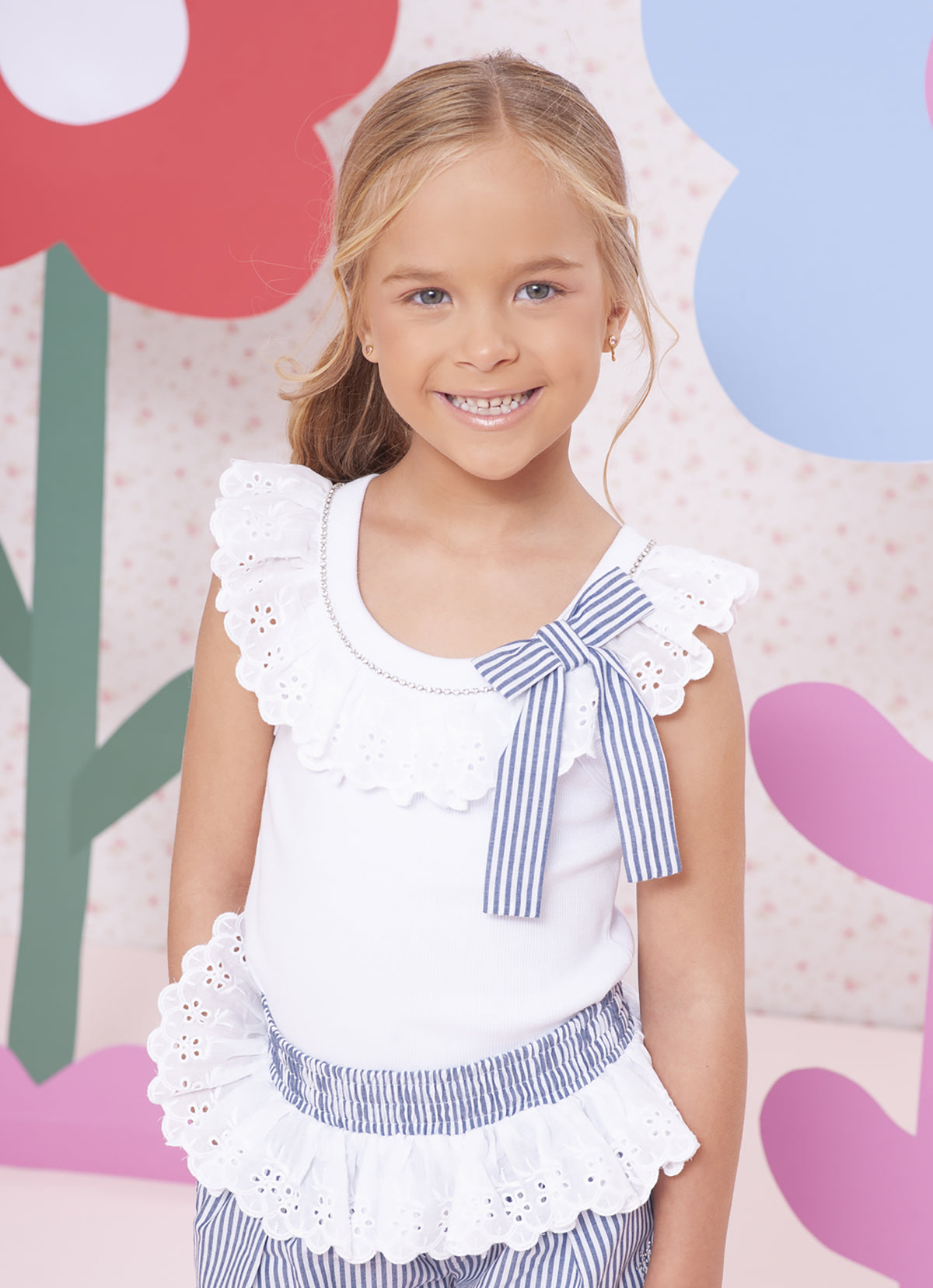 Blusa Ribana Babado Broderi