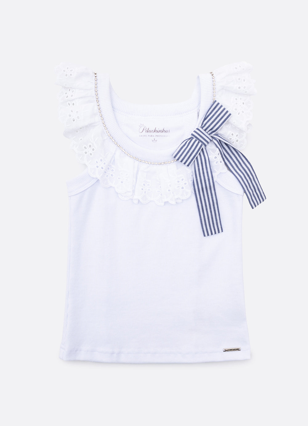 Blusa Ribana Babado Broderi
