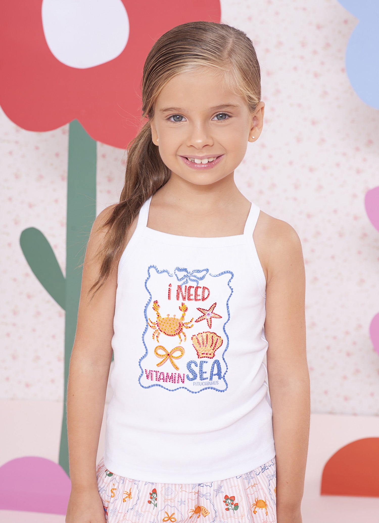 Blusa Alça Ribana Cristais