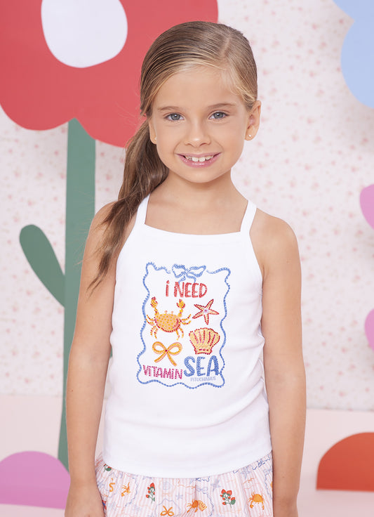 Blusa Alça Ribana Cristais
