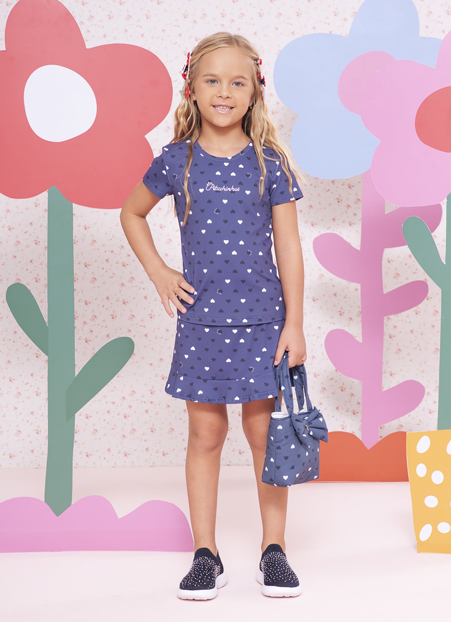 Saia Short Light Estampada Pituchinhus