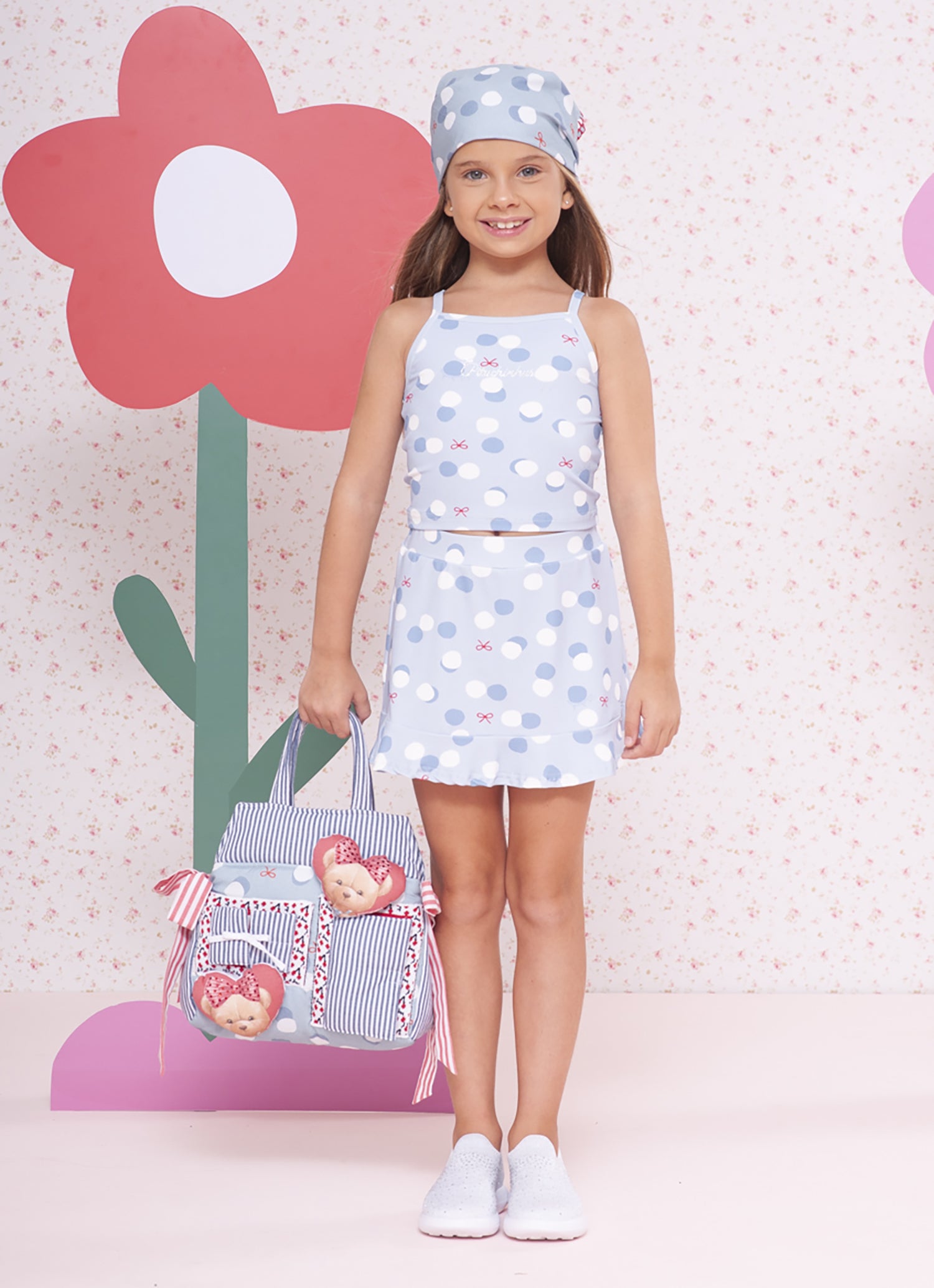 Saia Short Light Estampada Pituchinhus