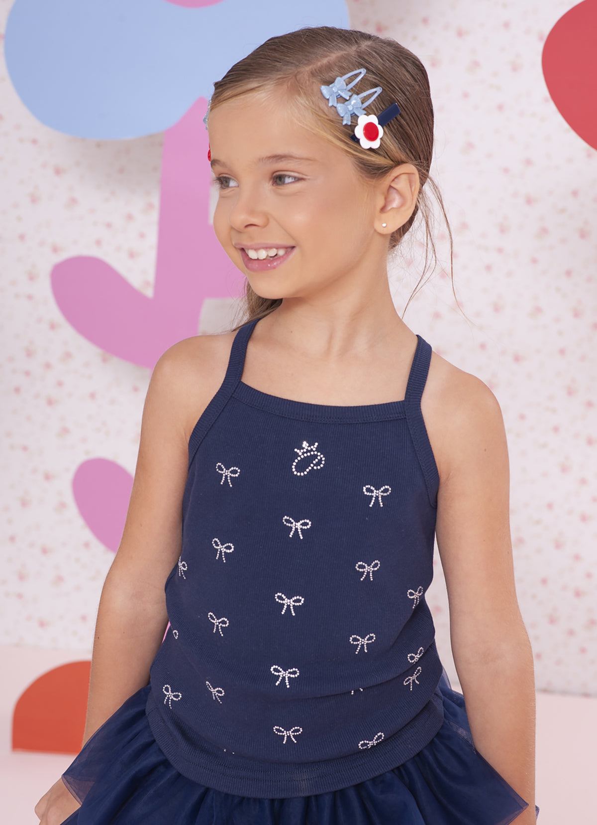 Blusa Ribana Mini Laços Cristal